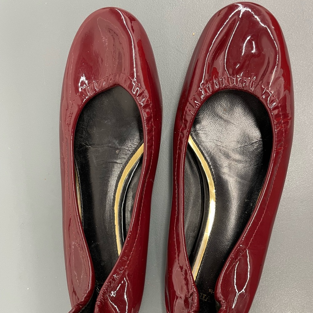 Lanvin Women’s Ruby Burgundy Flats Size 8